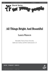 All Things Bright and Beautiful Unison choral sheet music cover